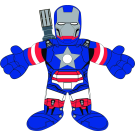 IRON PATRIOT 10 INCH PLUSH MARVEL UNIVERSE US AVENGERS 