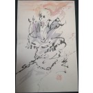 GHOST RIDER - Andy Lee Signed Original Con Style Fan Painting