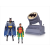 BATMAN ANIMATED SERIES BATMAN & ROBIN WITH BATSIGNAL 2 PK FIGURE SET